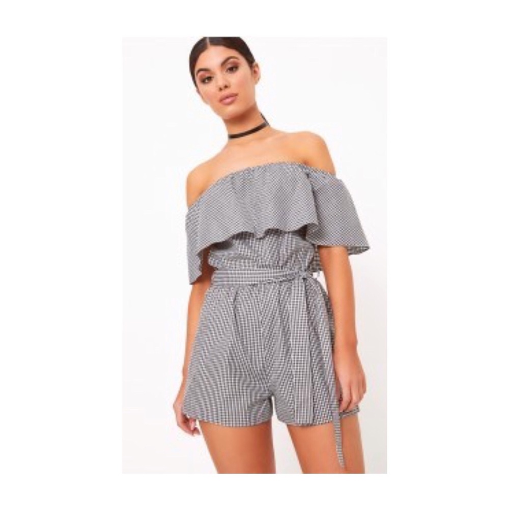 Gingham Romper - image 3